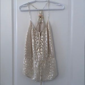 Rebecca Taylor Sequin Leopard Print Cami